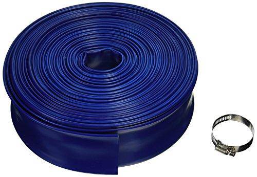 Blue Devil 100-Foot Backwash Hose for Pool with Hose Clamp, 2" W x 100' L