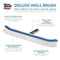 Blue Devil Pool Wall Brush Deluxe with Poly Bristles - 18"