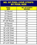 Blue Wave 48 in. Peel and Stick Above Ground Pool Cove - 24 Pack