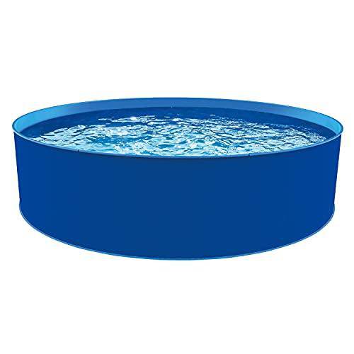Blue Wave Cobalt Steel Wall Pool Package - 15-ft Round 48-in Deep