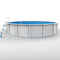 Blue Wave NB19763 Cambrian 18-ft Round Above Ground Swimming Pool, White