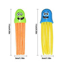 Bonwuno 3Pcs Swimming Pool Dive Toys, Octopus Diving Toys Buddies Game for Kids Bath with Funny Faces, Random Color Faces
