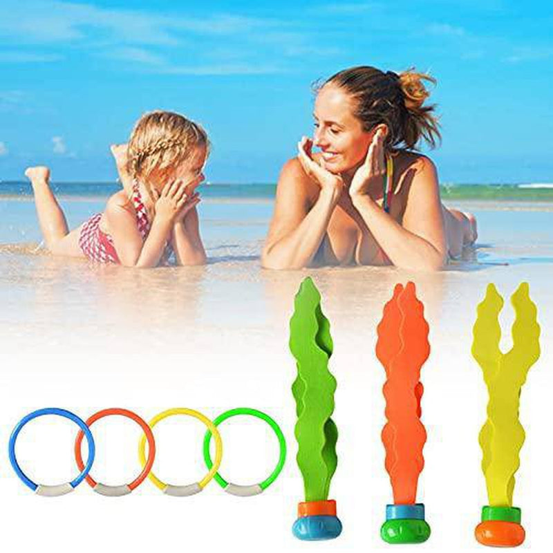 BrawljRORty Kids Diving Toys Exquisite Swimming Pool Water Games Training Toys Set Harmless Lightweight Safe Compatible with Pool 22Pcs/Set 22Pcs/Set