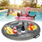 Brteyes Inflatable Drink Holder Floating Tray,8 Holes Beverage Holder Swimming Pool Accessories Cup Holder Floating Table Pool Float Holder Pool Accessories for Beach Pool Party