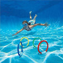 Bruce & Shark Underwater Diving Pool Toys Set Bright Colors Durable Diving Sticks Diving Rings