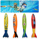 BTSRPU 26pcs Dive Toys Pool Toys Underwater Swimming Toys Including Diving Ring Diving Shark Fish Bone Seaweed Gem Water Gift Set for Kids