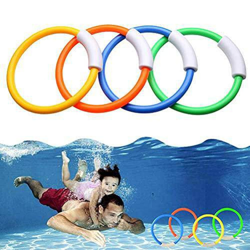 BTSRPU 26PCS Pool Diving Toys Variety Water Diving Ring Dive Shark Durable Swim Pool Dive Toys Easy Retrieval Sinking Swimming Dive Toy with Storage Bag Pool Toy for Kids Girl Boy