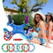 BTSRPU Inflatable Pool Ring Toss Games Toys with Air Pump, Swimming Game Toy for Kid Adult Family,Multiplayer Summer Pool Floating Games Toys & Water Fun Outdoor Play Party Favors