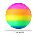 BTSRPU Swimming Float Toy Balls, 9 Inch Inflatable Pool Balls with Hose Adapter for Under Water Passing, Buoying, Dribbling, Diving and Pool Games for Teens, Kids, or Adults