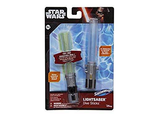 Bundle Includes SwimWays Finding Dory Mr Ray's Dive and Catch and SwimWays Star Wars Light-up 6 Inch Lightsaber Dive Sticks
