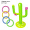 BUYFUN Outdoor Swimming Pool New PVC Inflatable Cactus Toss Party Bar Party Beach Travel Pool Toys Set Ice Supplies Game Floating