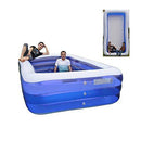 BUYT Inflatable Pool Swimming Pool Oversize Design Inflatable Kiddie Pools Load Bearing is Not Easy to Damage (Size : E: 428x210x60 cm)