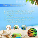 BZLife Swimming Pool Ball 2 Pack, Ball Game for Pool Inflatable Pool Balls with Hose Adapter for Under Water Passing, Buoying, Dribbling, Diving and Pool Games for Kids and Adults