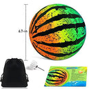 BZLife Swimming Pool Ball 2 Pack, Ball Game for Pool Inflatable Pool Balls with Hose Adapter for Under Water Passing, Buoying, Dribbling, Diving and Pool Games for Kids and Adults