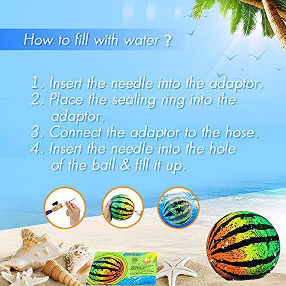 BZLife Swimming Pool Ball, Ball Game for Pool Inflatable Pool Balls wi