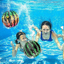 Cagemoga 3 Pack Swimming Pool Ball 9 Inch Inflatable Pool Ball Swimming Float Toy Balls with Hose Adapter for Under Water Passing Dribbling Diving Pool Games Water Parties for Teens Adults