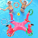 Canrulo Flamingo Inflatable Pool Floats Toss Pool Games Toys Toddler Pool Toys Pool Games for Adults and Family & Outdoor Water Toys Water Fun Beach Floats Outdoor Play Party