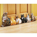 Cat Draft Block, Energy Efficient Decorative Door Draft Stopper, Double Sided, Keep Heat or Cool Air Indoors