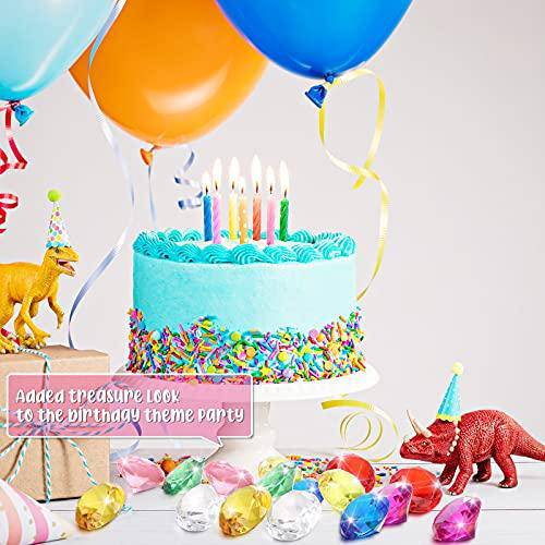 Chalyna 16 Pieces Big Size Diving Gem Pool Toys Colorful Summer Swimming Acrylic Treasure Gem Diving Toys Underwater Toy for Parties and Games, DIY Vase Fillers, Birthday,Wedding Decoration Gems