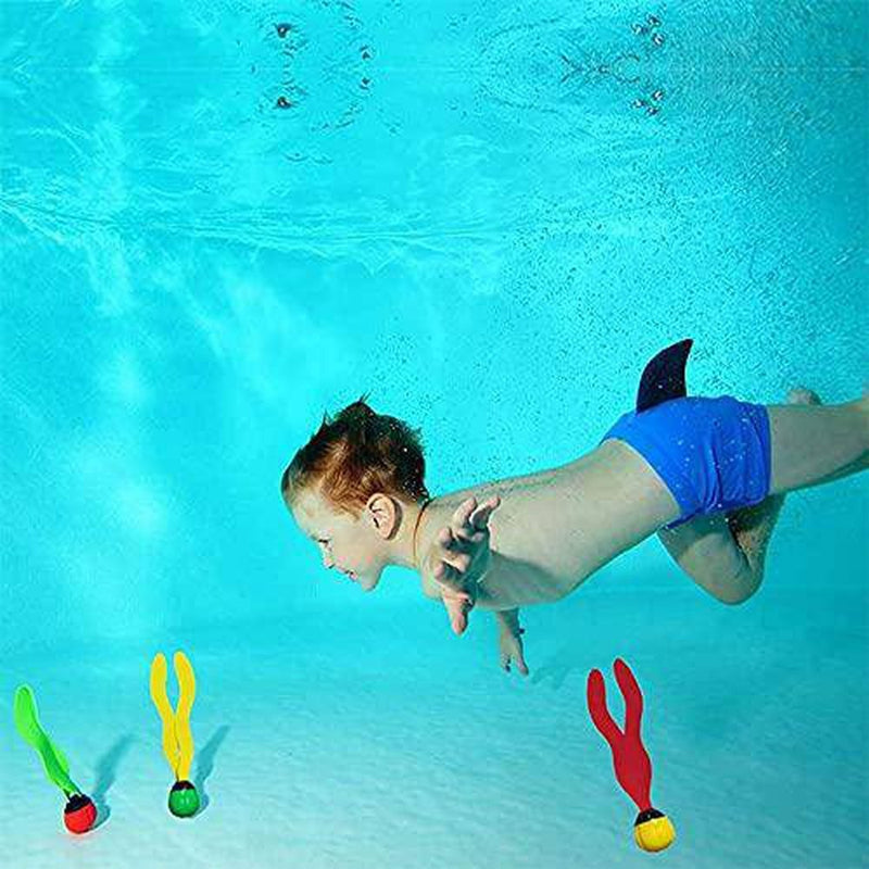 CHANCY Gifts 3Pcs/Set Pool Games Underwater Diving Child Swimming Pool Accessories Diving Grass Toys Seaweed Toy Seaweed Diving Toy Underwater Toy(3pcs/Set)