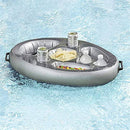 chengfang Floating Drink Holder for Pools & Hot Tub, Inflatable 8-Hole Tray, Inflatable Floating Drink Holder with 8 Holes Large Capacity Drink Float for Pools & Hot Tub
