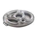 chengfang Floating Drink Holder for Pools & Hot Tub, Inflatable 8-Hole Tray, Inflatable Floating Drink Holder with 8 Holes Large Capacity Drink Float for Pools & Hot Tub