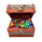 CHITANG Diving Gem Pool Toy Dive Gem Pool Toys TreasureChest of 45 Color Diamond Pirate Gems Toy with Treasure Pirate Box Summer Underwater Swimming Toy Set Game Tool for Kids