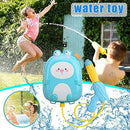 CJHYQ Summer Children's Backpack Water Bomb Pull-Out Beach Play with Water Spray Bomb Shooters Ideal for Indoor&Outdoor Fun