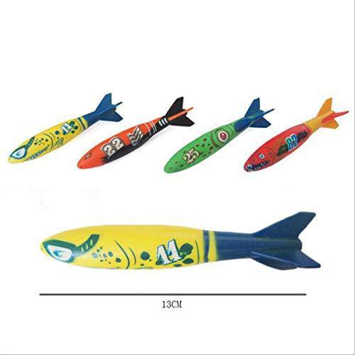 CJY Underwater Pool Diving Toys Colorful Throwing Numbered Diving Sticks Torpedo Rockets for Kid Pool and Bath