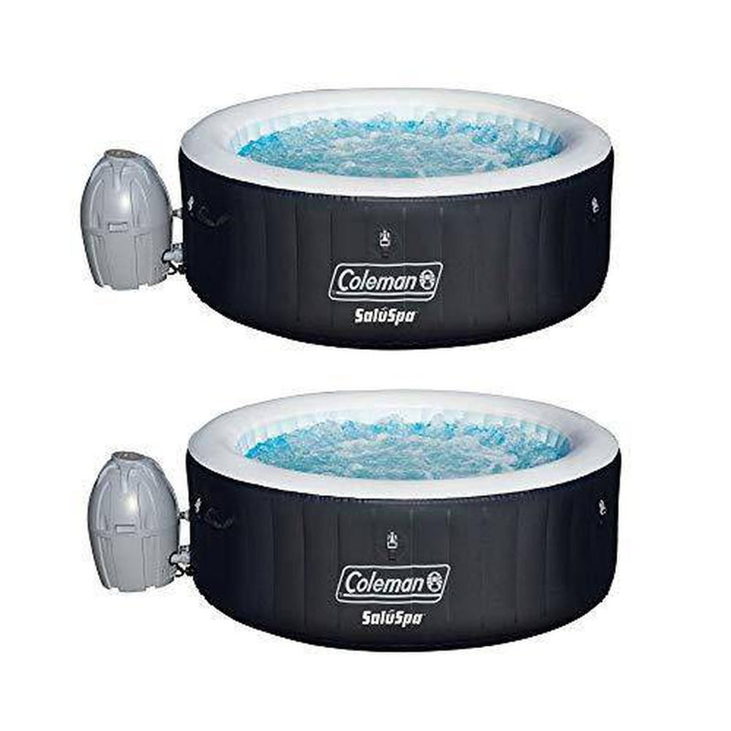 Coleman SaluSpa 4 Person Portable Inflatable Outdoor Spa Hot Tub (2 Pack)