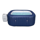 Colilove 60022E 51-Inch x 51-Inch 6 Person Outdoor Inflatable Hot Tub Spa with Air Jets, Pump, 1 Filter Cartridges, and Tub Cover, Navy