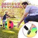 Colorful Soccer Playground Balls for Kids, Bouncy 9 Inch Inflatable Kick Ball for Backyard, Park, Beach Outdoor Fun, Beautiful Colors, Durable Outside Play Toys for Boys and Girls