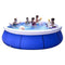 Courtyard garden inflatable swimming pool, Round Children's Inflatable Swimming Pool Family Interaction Summer Pool Party Flexible and Skin-friendly PVC Material Outdoor Indoor Garden Backyard Water P