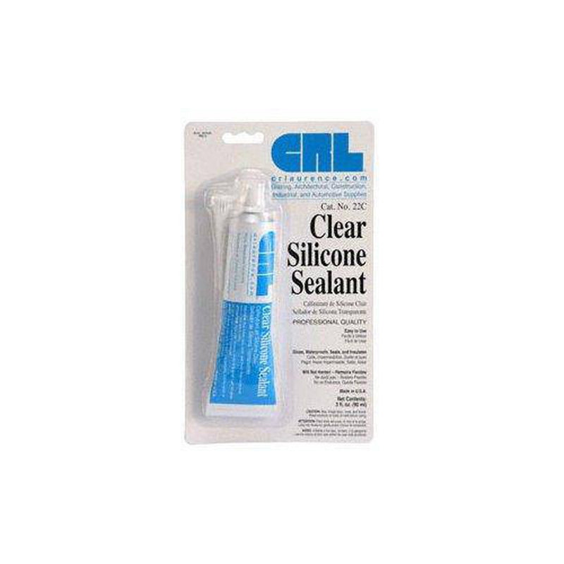 CRL 22C Clear Silicone Sealant in 3 Fl. Oz. Squeeze Tubes by CR Laurence