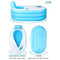 CTO Adult Portable Folding Inflatable Bathtub Comfortable Soaking Tub Children's Inflatable Pool Bathroom Home Spa with Backrest and Insulation Cover,C,1307673cm