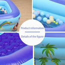 CTO Family Inflatable Swimming Pools, Inflatable Kiddie Pools Lounge Pool Swim Center for Kids, Adults, Babies, Toddlers, Outdoor, Garden, Backyard,14511048cm