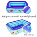 CTO Family Inflatable Swimming Pools, Inflatable Kiddie Pools Lounge Pool Swim Center for Kids, Adults, Babies, Toddlers, Outdoor, Garden, Backyard,14511048cm