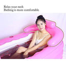 CTO Inflatable Bath Folding Adult Portable Inflatable Bathtub Blow up Air Bath Tub PVC Anti-Slippery with Air Pump for Family Bathroom Spa - 155&Times;84&Times;66Cm,Pink