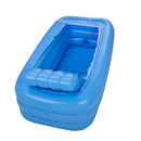 CTO Inflatable Bath PVC Folding Adult Portable Inflatable Bathtub Blow up Air Bath Tub with S-Shaped Reclining Back and Air Pump for Family Bathroom Spa