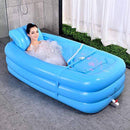 CTO Inflatable Bath PVC Folding Adult Portable Inflatable Bathtub Blow up Air Bath Tub with S-Shaped Reclining Back and Air Pump for Family Bathroom Spa