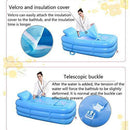 CTO Inflatable Bath PVC Folding Adult Portable Inflatable Bathtub Blow up Air Bath Tub with S-Shaped Reclining Back and Air Pump for Family Bathroom Spa