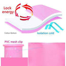 CTO Inflatable Foldable Bath Barrel, Plastic Free Standing Bathing Tub - Ideal for Small Shower Stall, Bathroom Spa, Easy to Install, 3 Sizes (Blue/Pink),Blue,7070cm