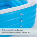 CTO Inflatable Swimming Pool, Family Inflatable Lounge Pool Paddling Pools for Kids, Adults, Babies, Toddlers, Outdoor, Garden, Backyard, Multiple Sizes,19614360cm