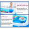 CTO Inflatable Swimming Pool Household Wear-Resistant Thick Marine Ball Pool for Kids, Babies, Toddlers, Outdoor, Garden, Backyard Proficient- 120&Times;102&Times;75Cm