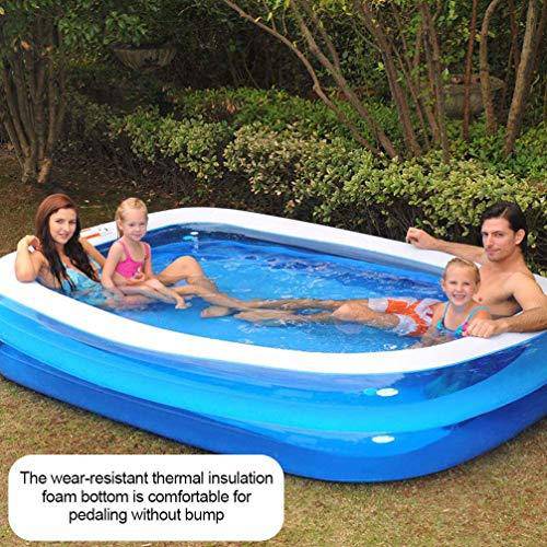 CTO Multi-Size Swimming Pool for Kids Adults, PVC Thickened Abrasion Resistant Inflatable Pool for Family Interaction & Summer Water Party, Used in Garden Courtyard Outdoor,15510846cm