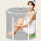 CTO Portable Foldable Bathtub, Separate Family Bathroom Spa Tub, Soaking Standing Bath Barrel for Shower Stall, Efficient Maintenance of Temperature,D