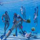 CYSTYL Swimming Pool Ball, 2 Pcs Ball Game for Pool 9 Inch Inflatable Pool Balls with Hose Adapter for Under Water Passing, Buoying, Dribbling, Diving and Pool Games for Teens Adults (2B)