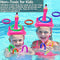 DDH 3 Packs of Inflatable Flamingo Swimming Pool Ring Throwing Pool Game Toys, Swimming Pool Toys Hawaii Luau Beach Toys Outdoor Water Floating Ring Children Adult Family Swimming Pool Games
