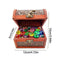 DETTELIN Dive Gem Pool Toys, 45pcs Underwater Treasure Hunting Game Colorful Treasure Gem Chest Pirate Diving Swimming Toys with Vintage Pirate Box