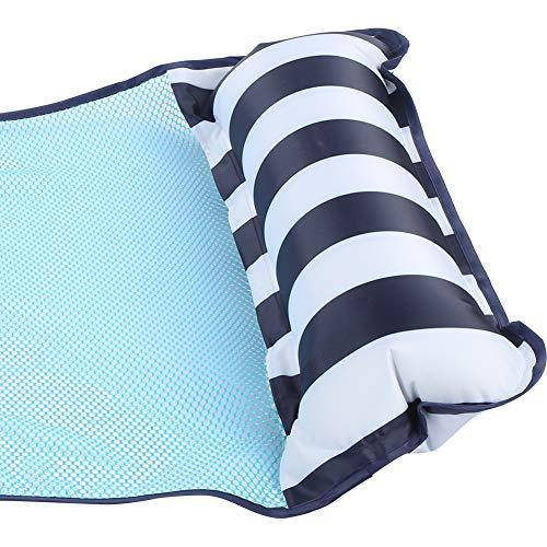 Dibiao Foldable Dual- Purpose Floating Bed Water Deck Chair for Adults/Sofa Hammock with Mesh Swimming Pool Supply Portable Pool Lounger Chair Outdoor Bauble